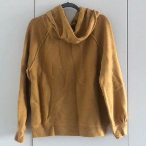 Yellow cowl neck sweater